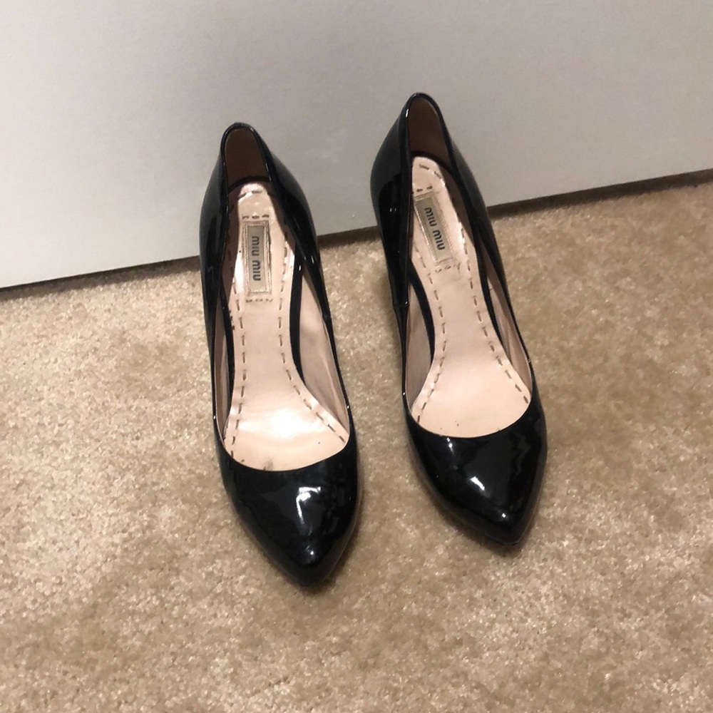 Miu miu black heels